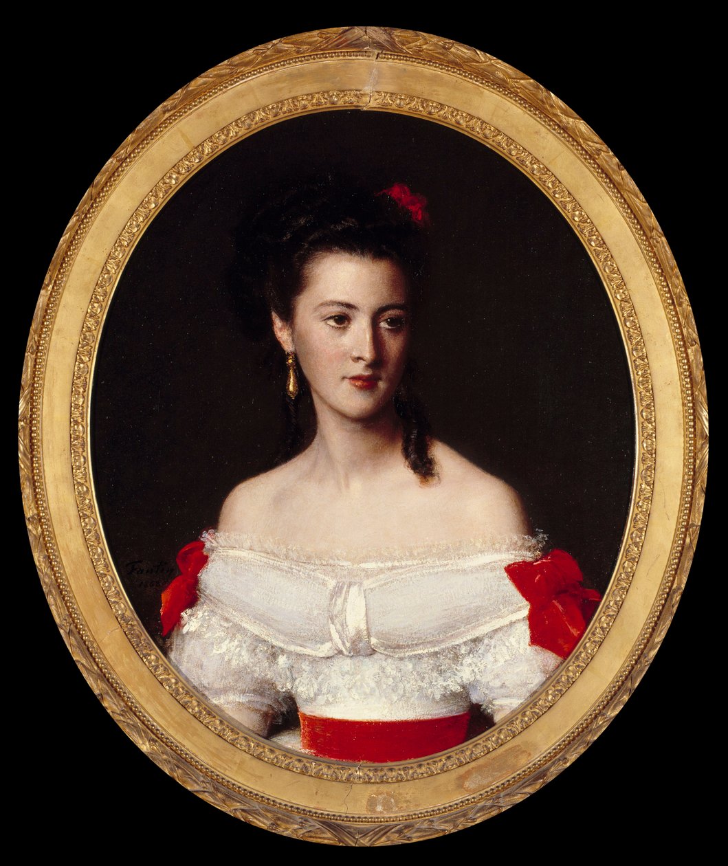 Porträt von Marguerite de Biron von Ignace Henri Jean Fantin Latour