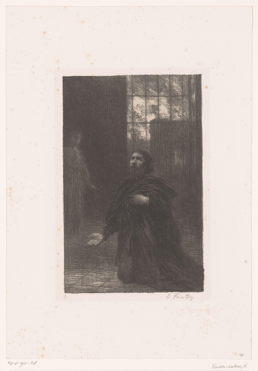 Rienzi betet zu Gott von Ignace Henri Jean Fantin Latour