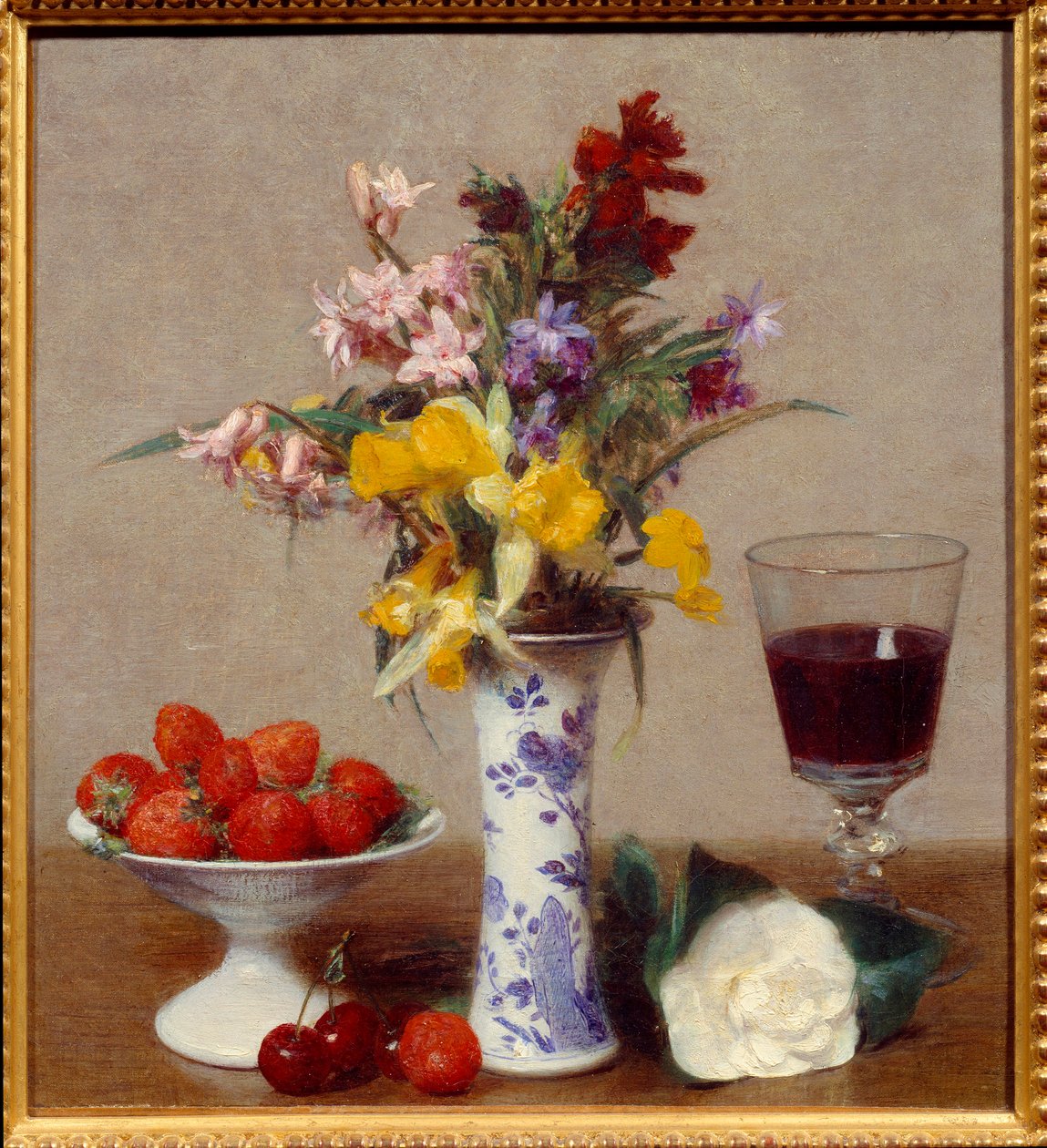 Stillleben genannt die Verlobung von Ignace Henri Jean Fantin Latour
