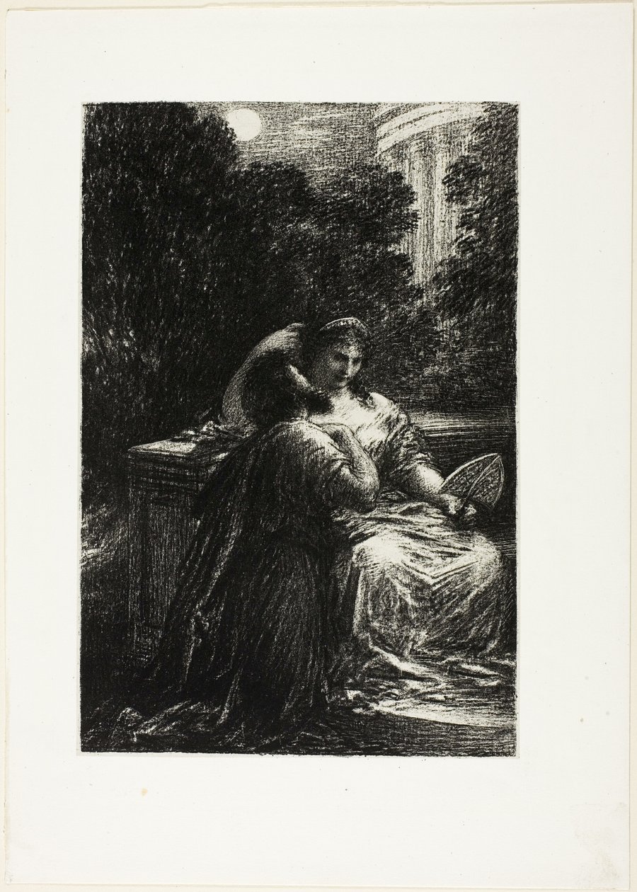 Die Trojaner in Karthago: Akt III, Liebesduett von Ignace Henri Jean Fantin Latour