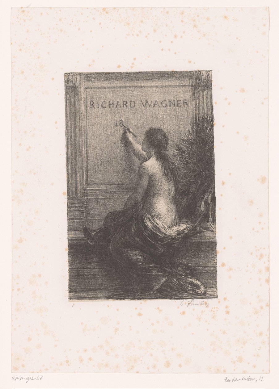 Titelblatt für: Richard Wagner, sa vie et ses œuvres von Ignace Henri Jean Fantin Latour