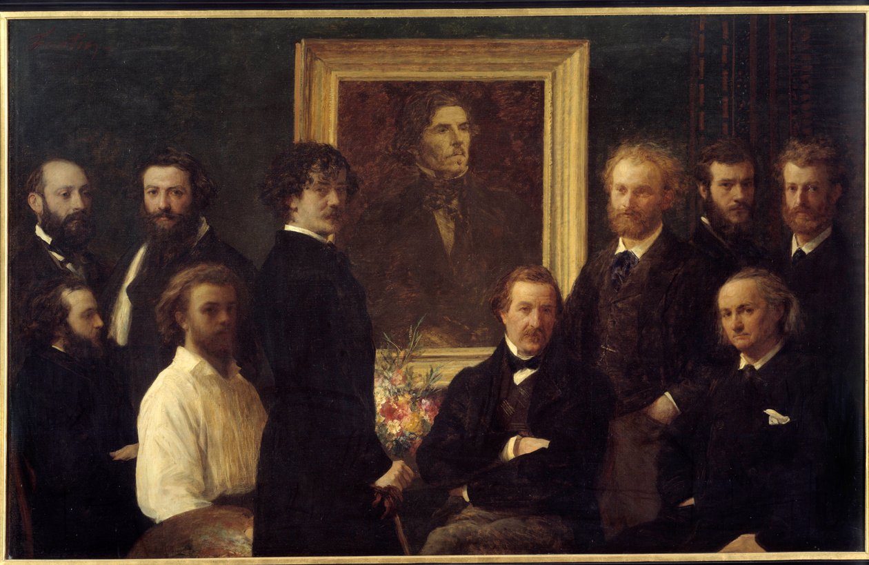 Hommage an Eugène Delacroix von Ignace Henri Jean Fantin Latour