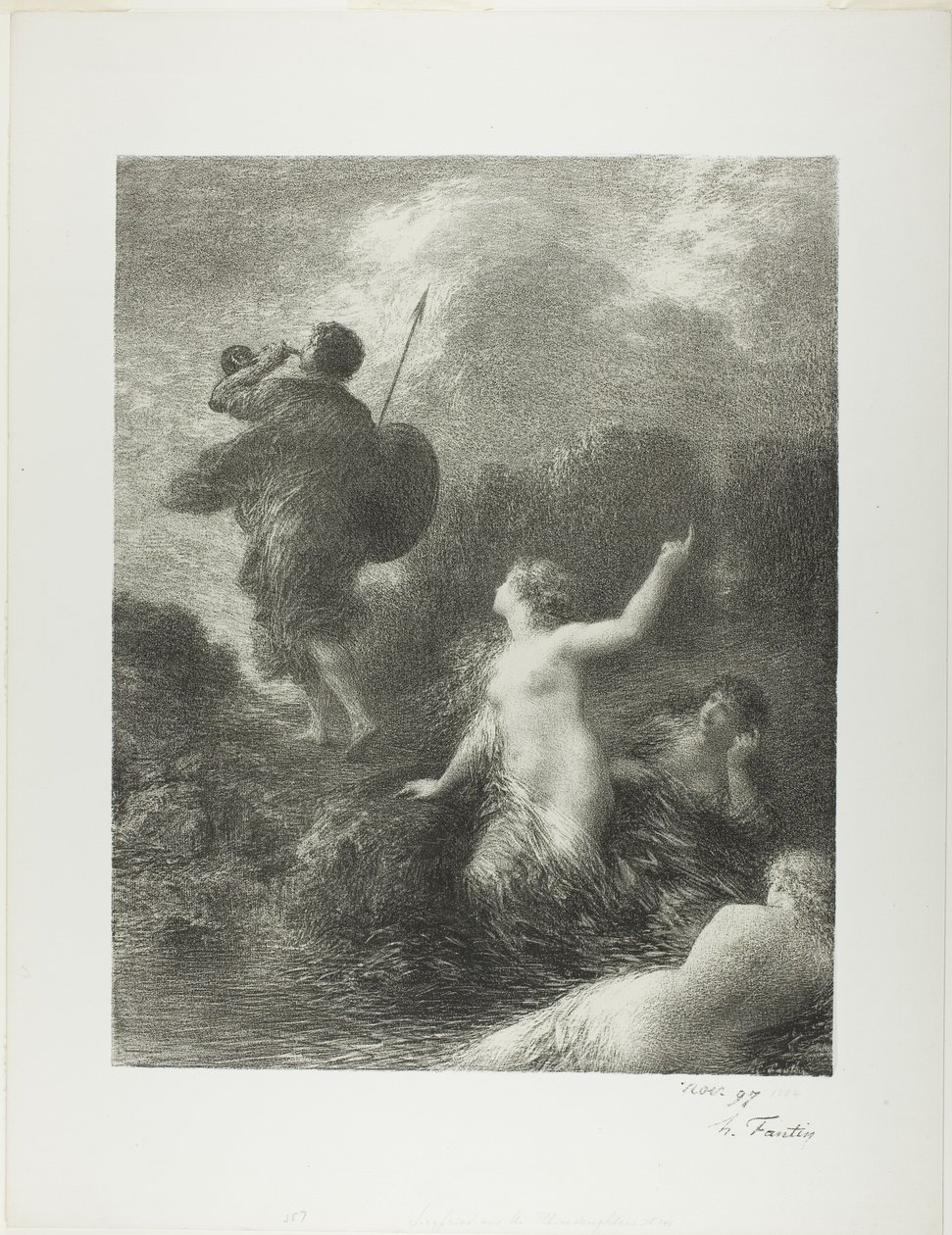 Götterdämmerung: Siegfried und die Rheintöchter von Ignace Henri Jean Fantin Latour