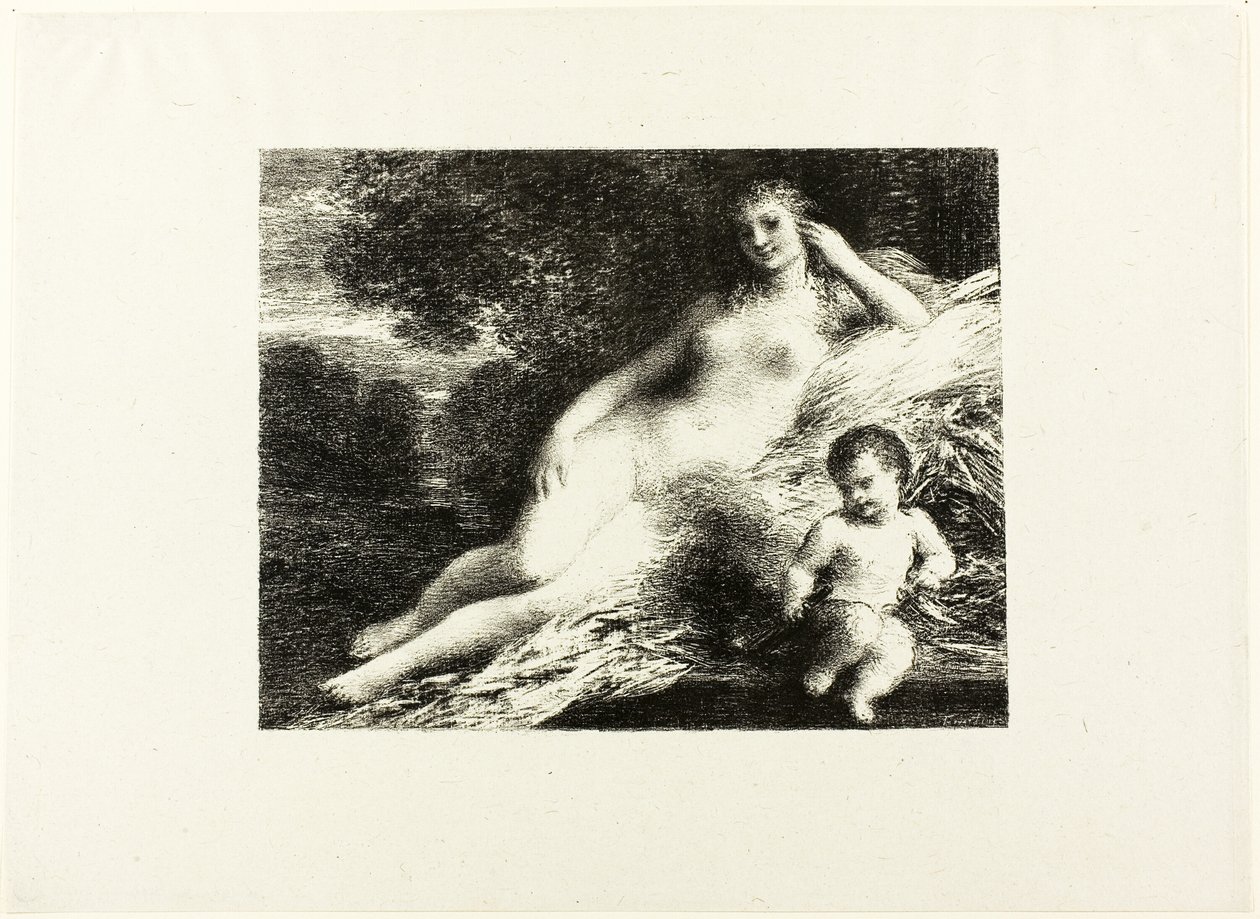Venus und Amor, zweite Platte von Ignace Henri Jean Fantin Latour