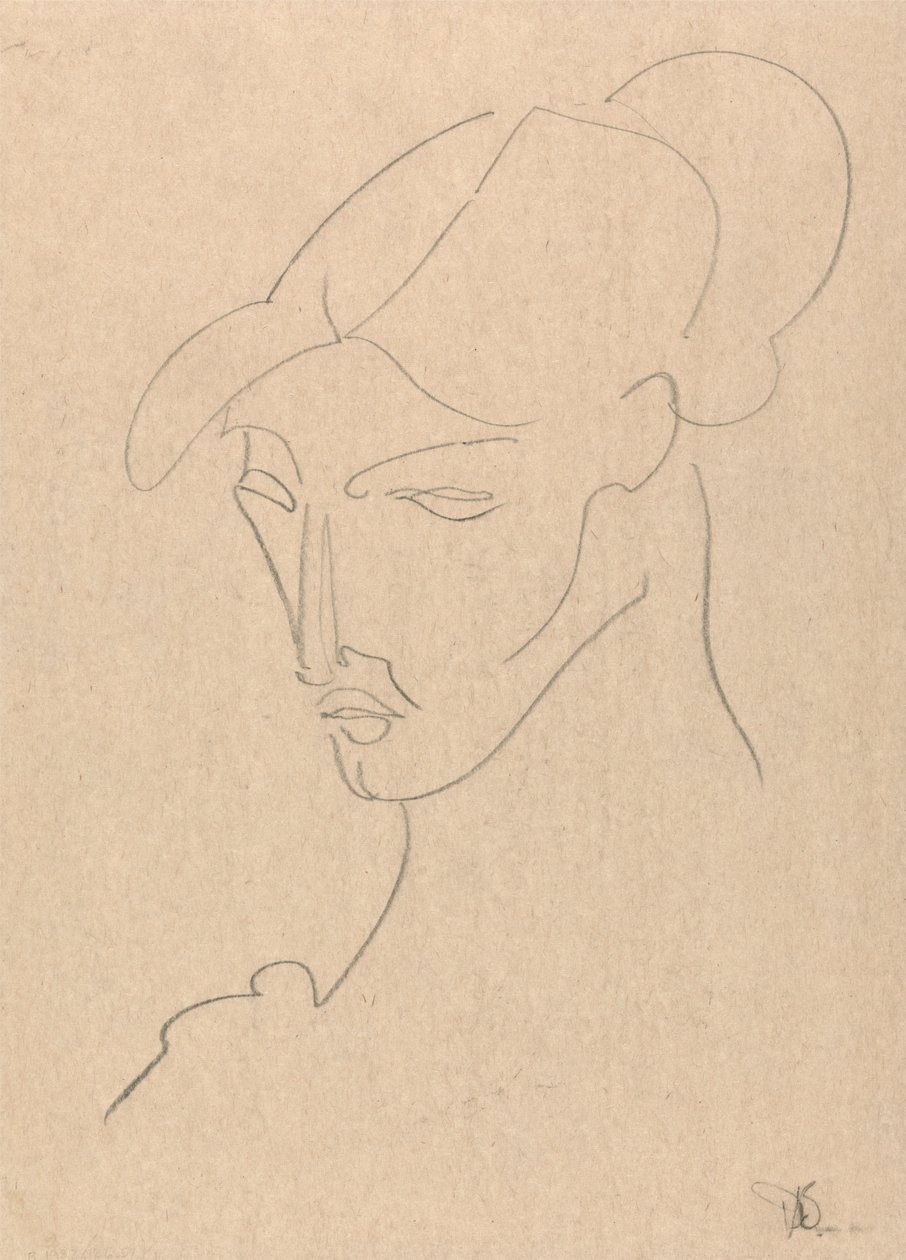 Porträt einer Frau von Henri Gaudier Brzeska