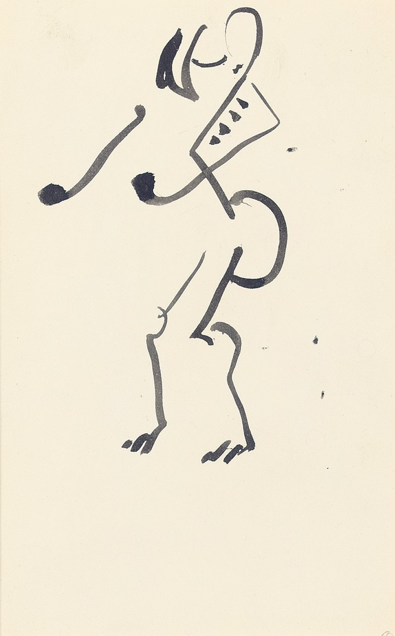 Studie für "Roter Steintänzer", 1914 von Henri Gaudier Brzeska