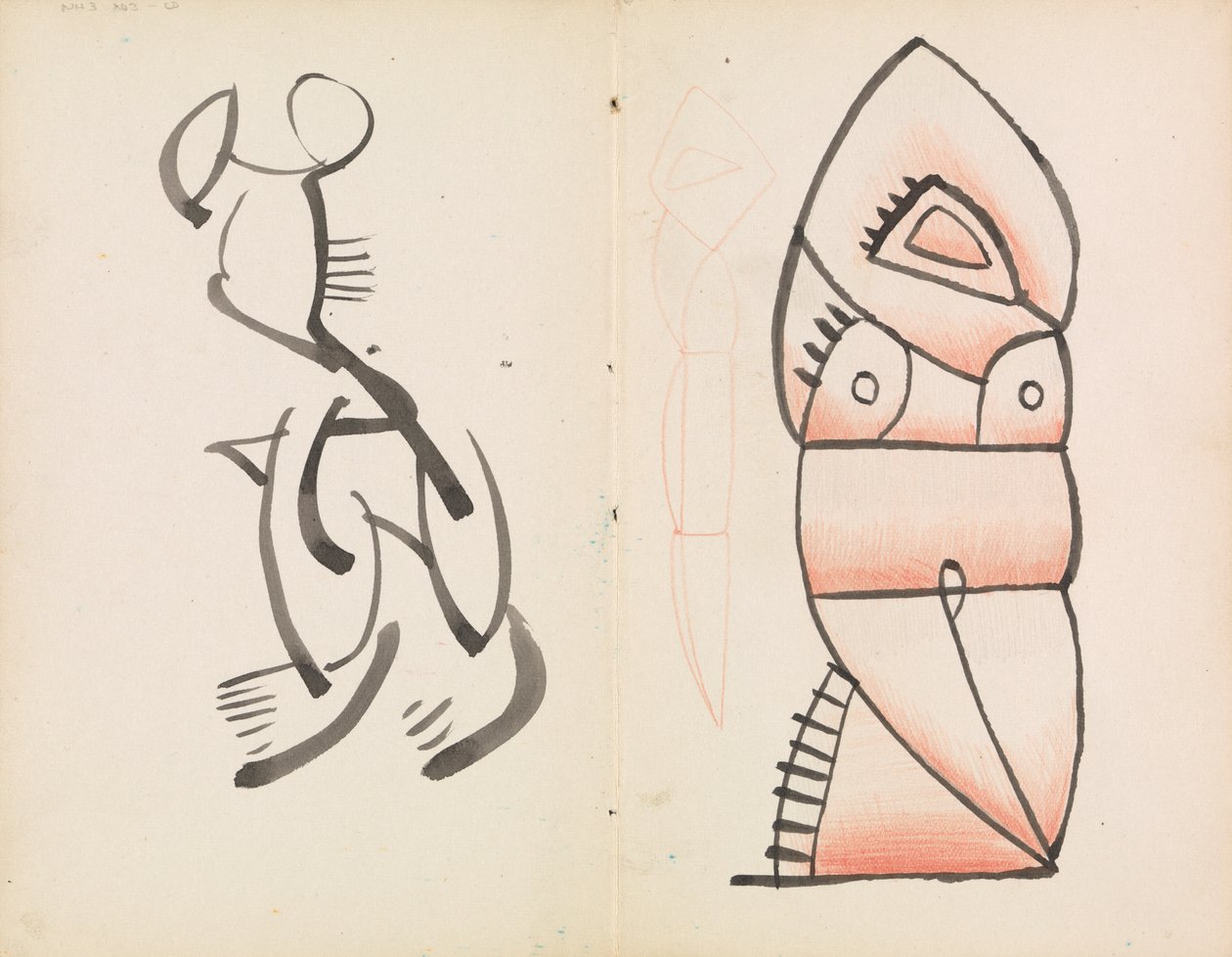 Studie für eine figürliche Skulptur, kauernde Figur von Henri Gaudier Brzeska