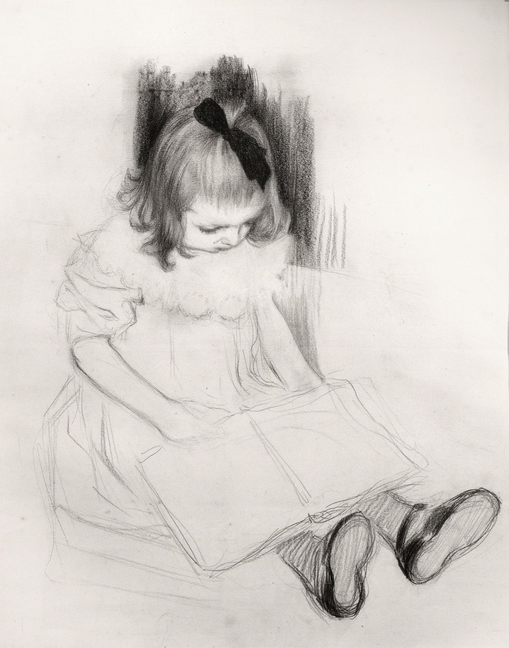 Mädchen beim Lesen von Henri Jacques Edouard Evenepoel