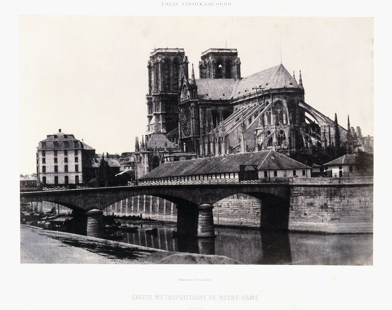 Kirche Notre-Dame, XII. Jahrhundert, ca. 1852 von Henri Jean Louis (attr.to) Le Secq
