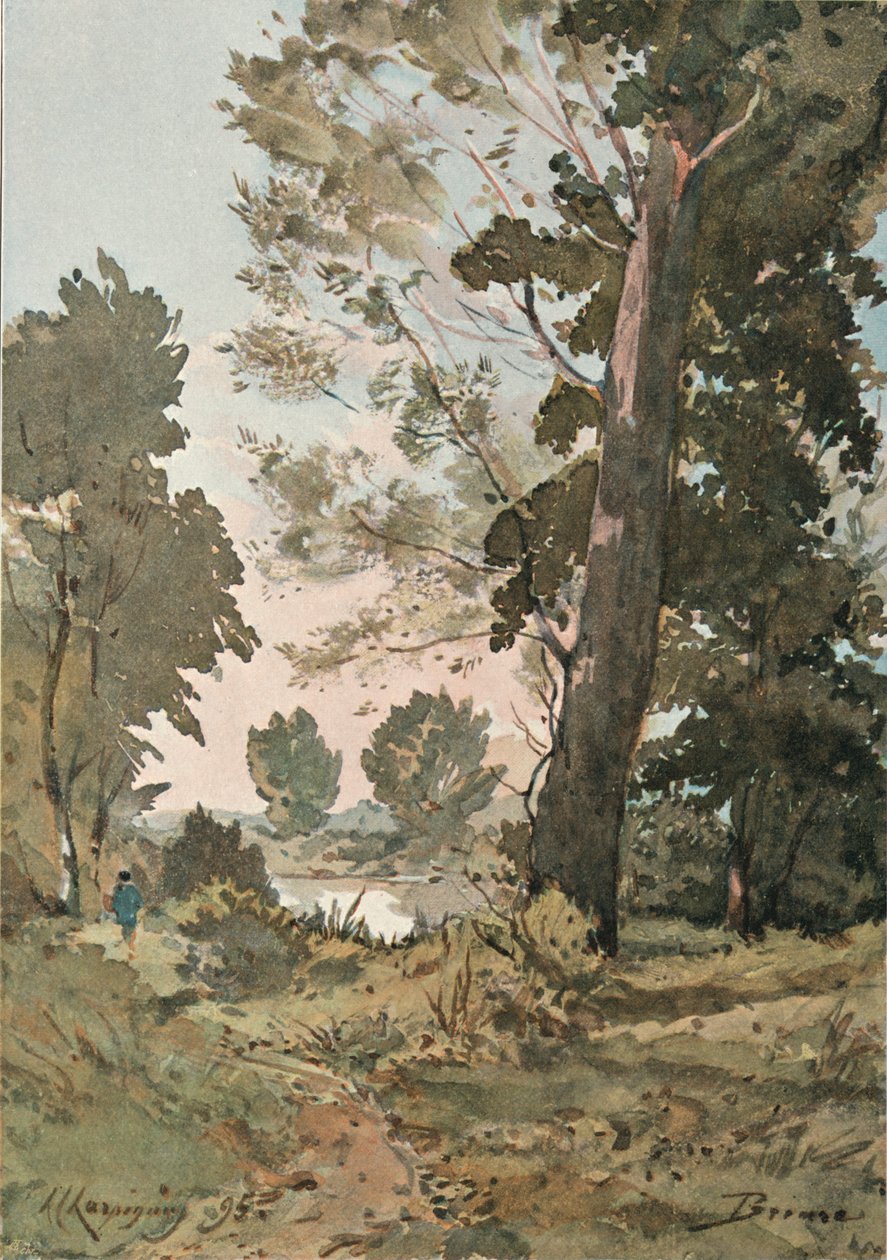 Aus dem Aquarell von Henri Harpignies von Henri Joseph Harpignies
