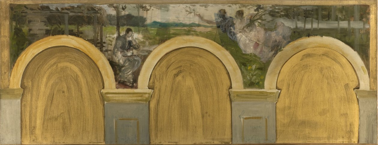 Skizze für den Salon des Sciences im Pariser Rathaus: Die Krönung der Wissenschaft, zwischen 1888 und 1892 von Henri Lerolle