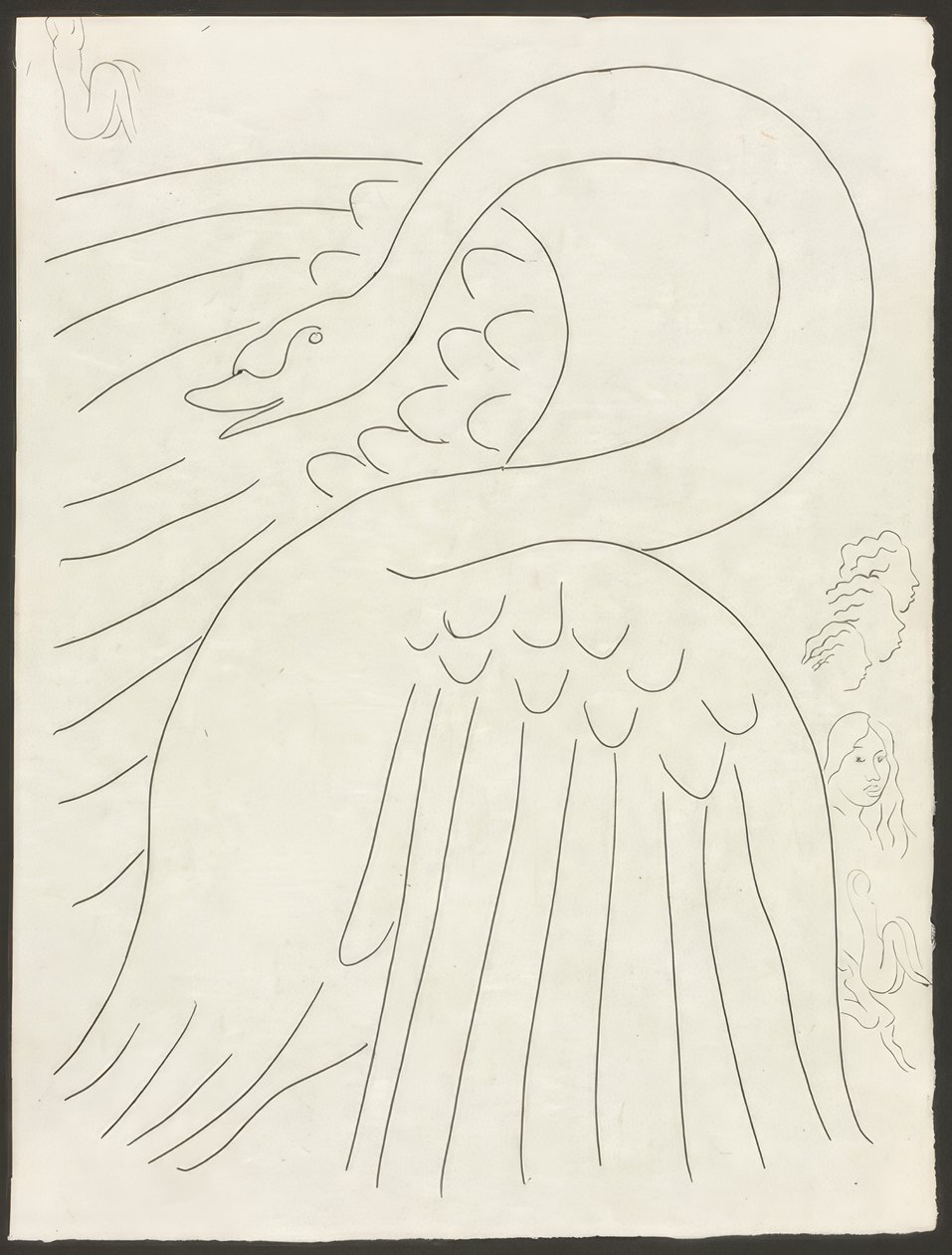 Einige Sonette: Frontispiz, Tafel 24 aus Poesies de Mallarmé von Henri Matisse