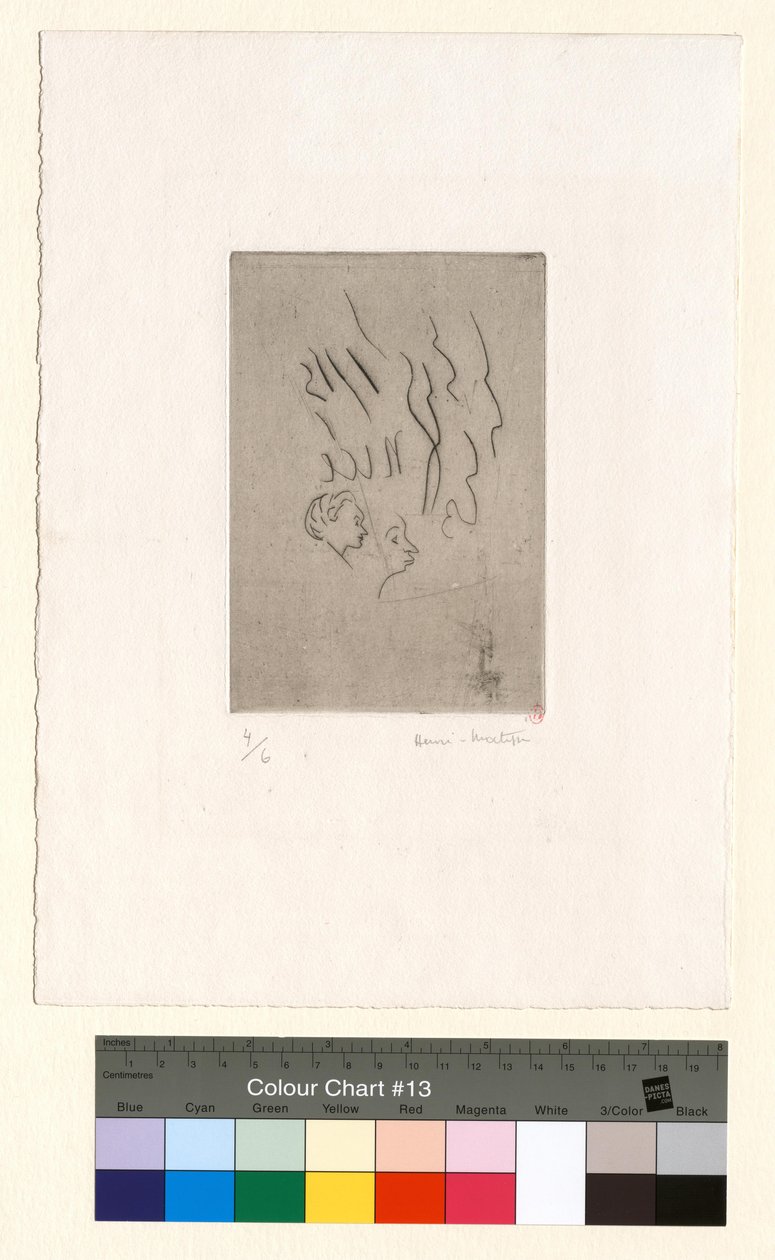 Zwei kleine Profile (Bissversuch) von Henri Matisse