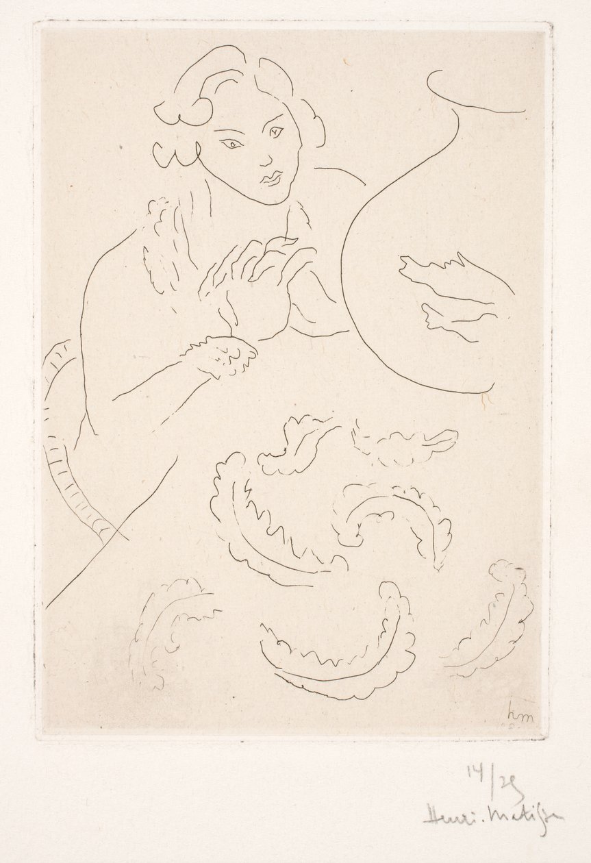 Figur bei den Goldfischen von Henri Matisse