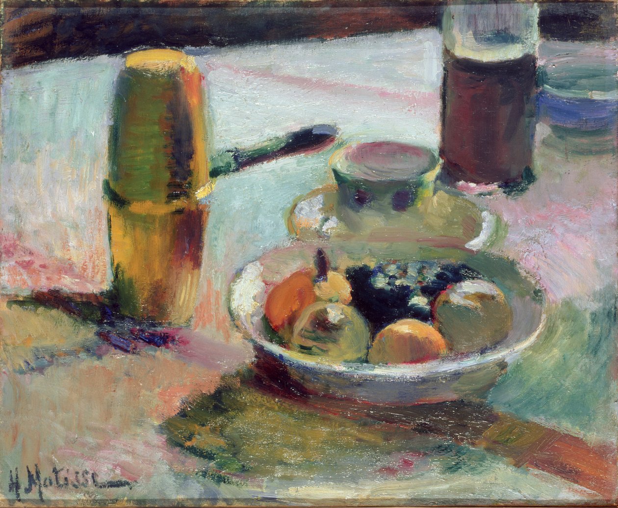 Früchte und Kaffeekanne von Henri Matisse