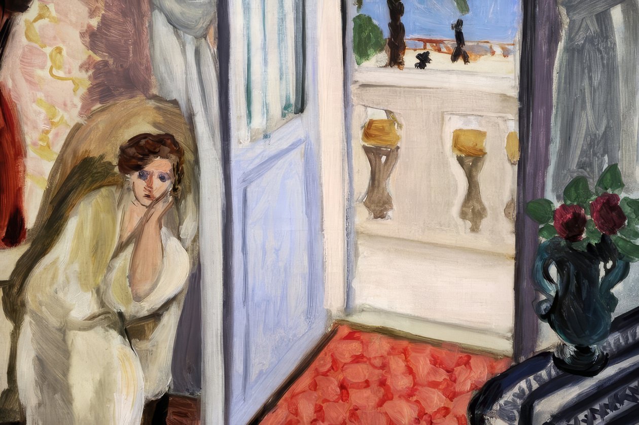 Innenraum in Nizza (Zimmer im Hôtel Méditerranée) von Henri Matisse