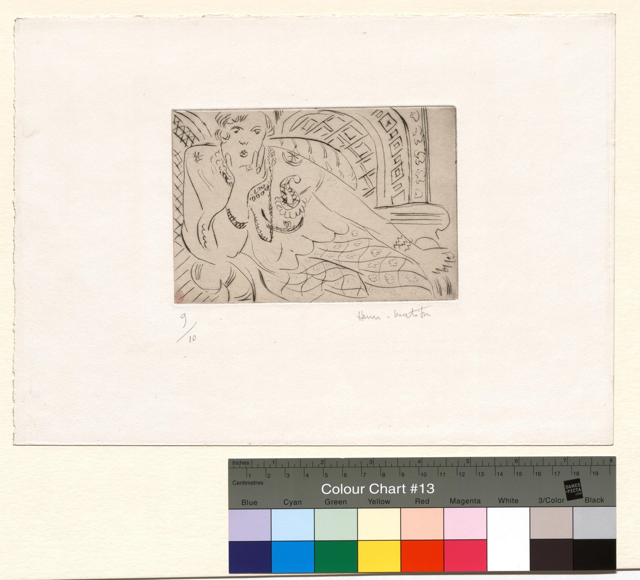 Junge Frau vor Moucharabieh-Hintergrund von Henri Matisse