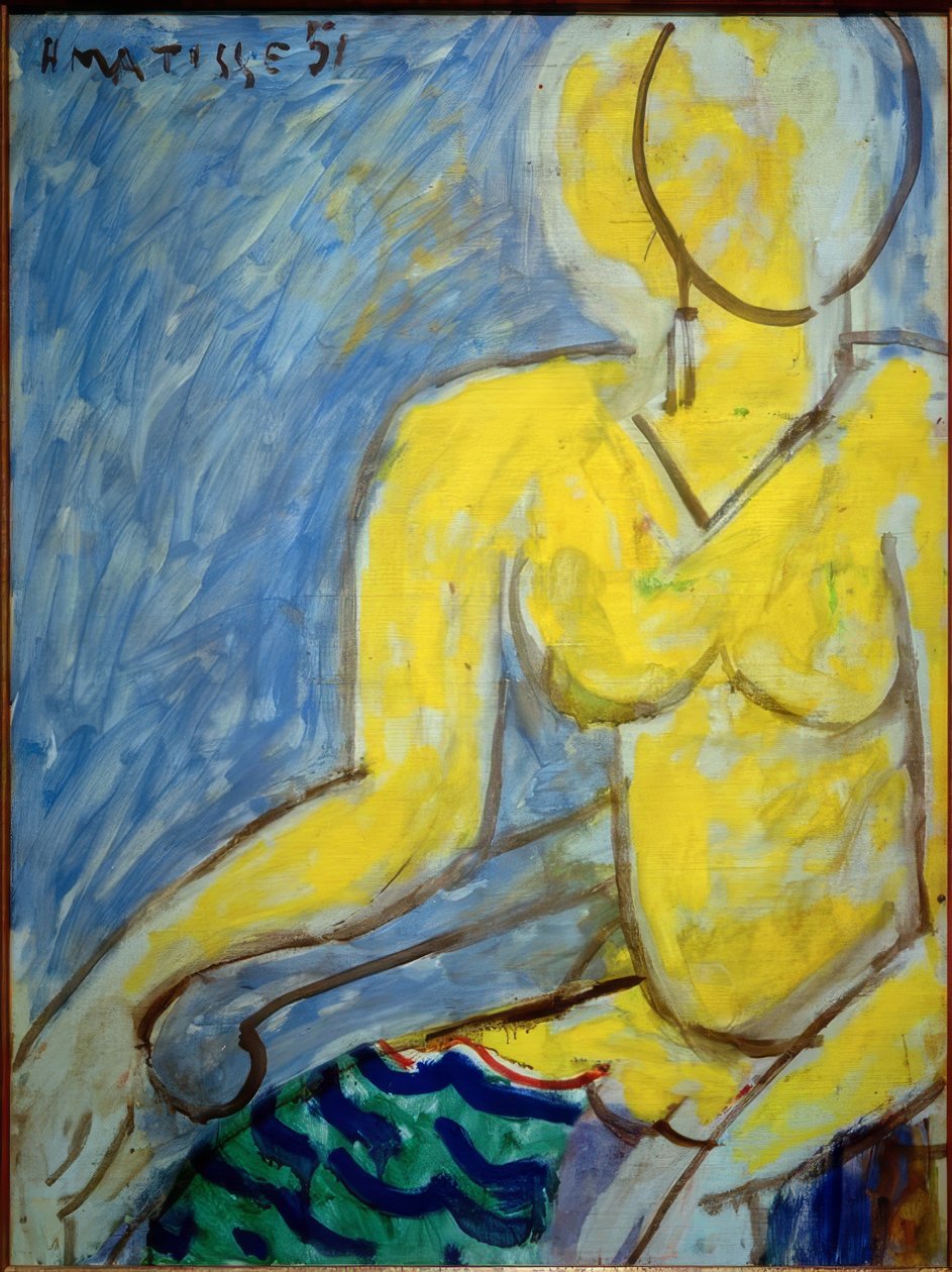 Katia im gelben Kleid von Henri Matisse