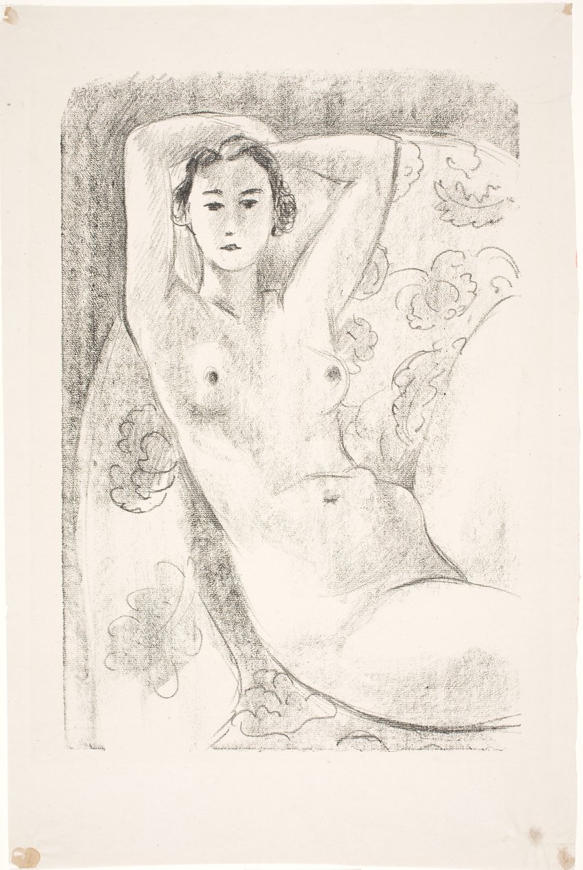 Weibliches Modell, sitzend in einem Lehnstuhl von Henri Matisse