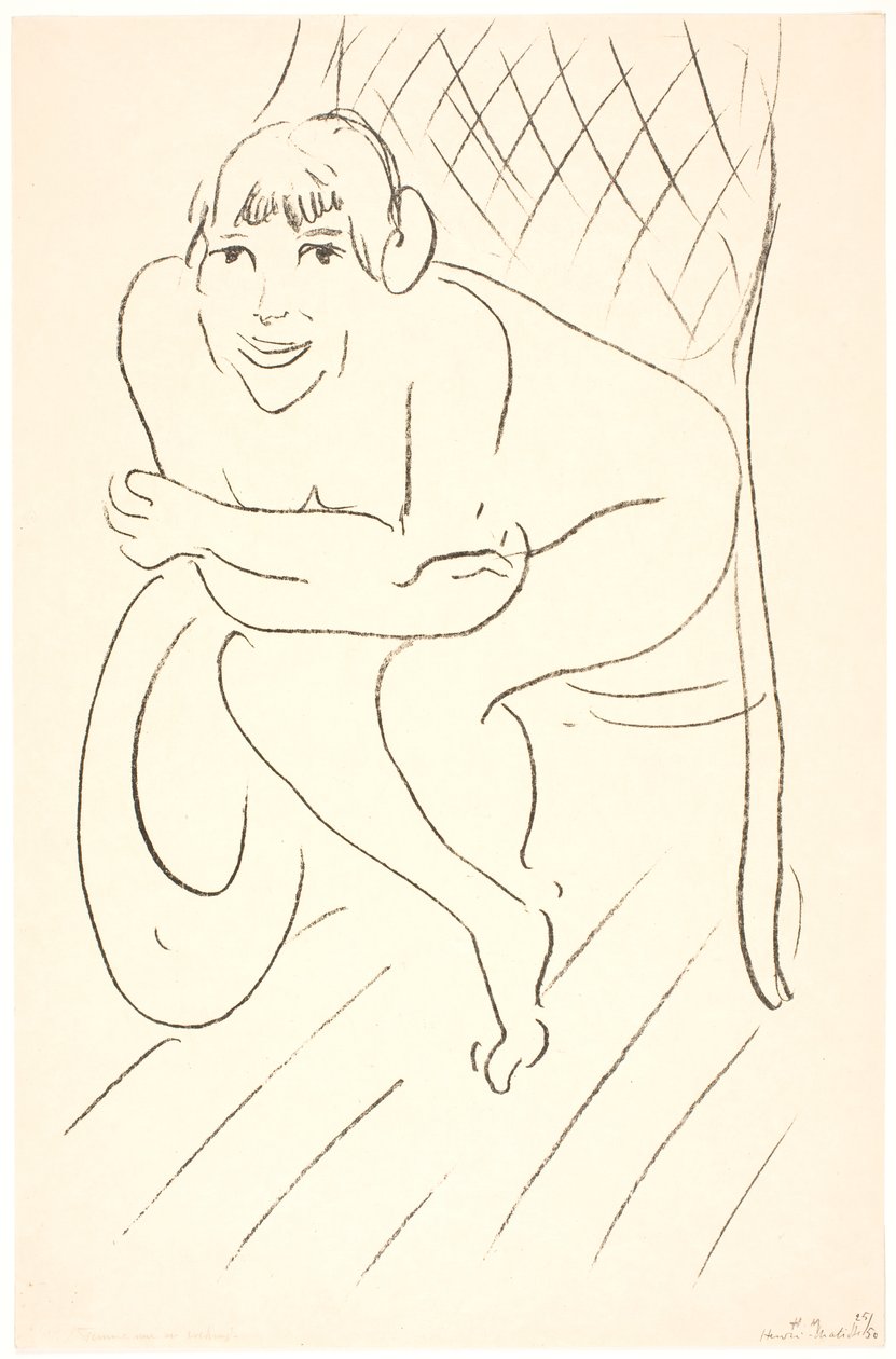 Nackte Frau im Schaukelstuhl von Henri Matisse