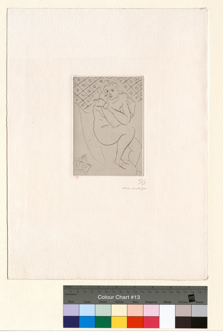 Sitzender Akt, die Arme über der Brust gekreuzt von Henri Matisse