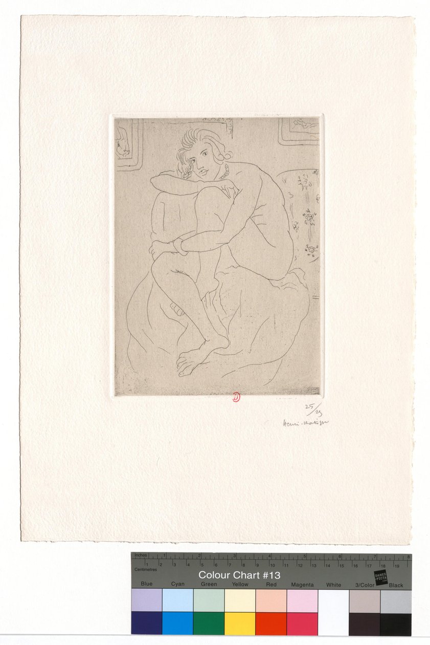 Sitzender Akt, Hände auf den Knien von Henri Matisse