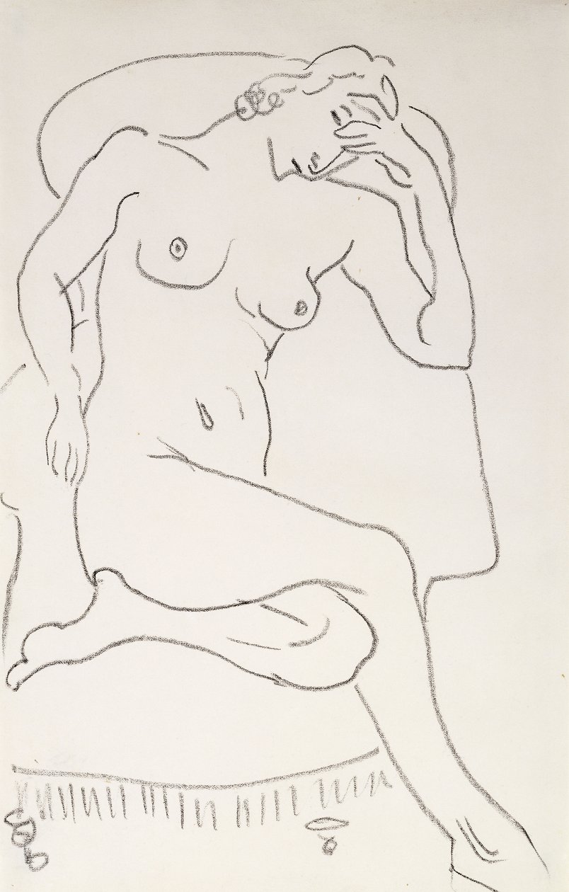 Nackte Frau in einem Sessel, um 1922-24 von Henri Matisse