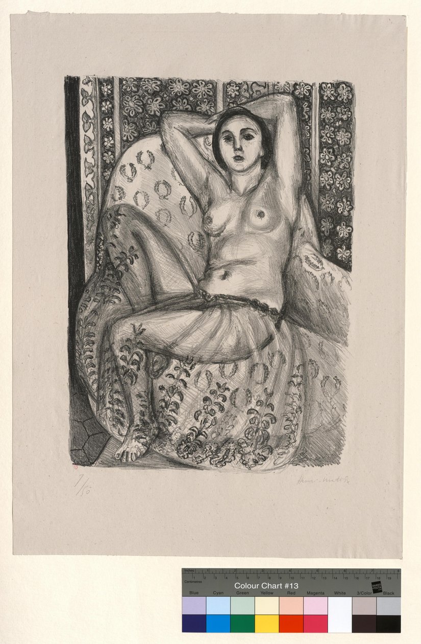 Sitzende Odaliske mit Tüllrock von Henri Matisse