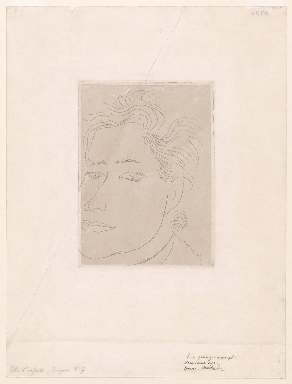 Outamaro (Porträt von Margot Matisse) von Henri Matisse