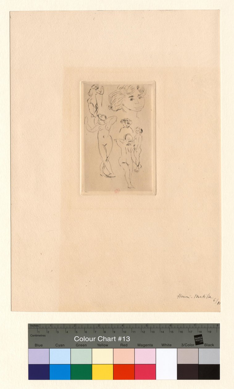 Vier Akte, zwei Köpfe von Henri Matisse