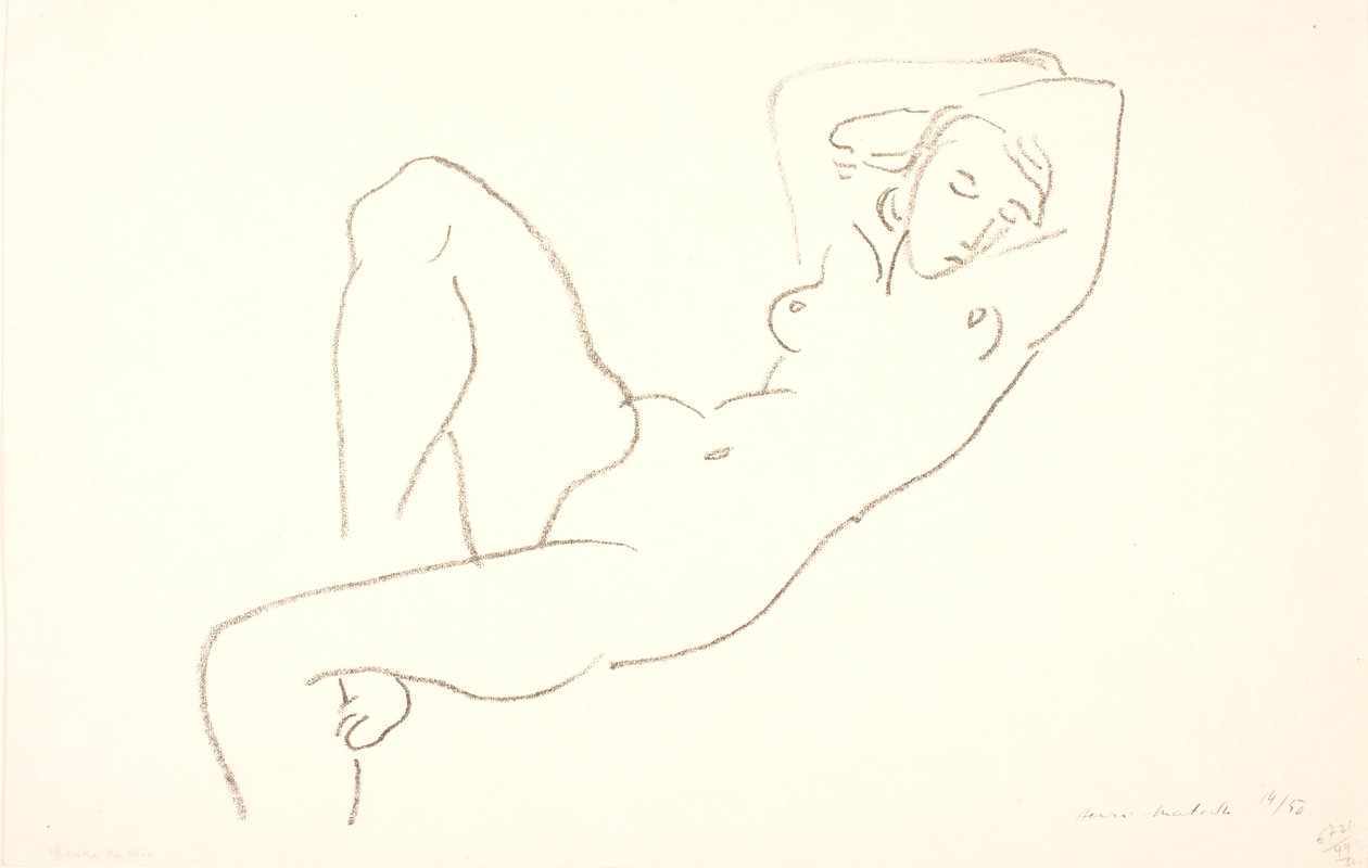 Schlafende, nackte Frau von Henri Matisse