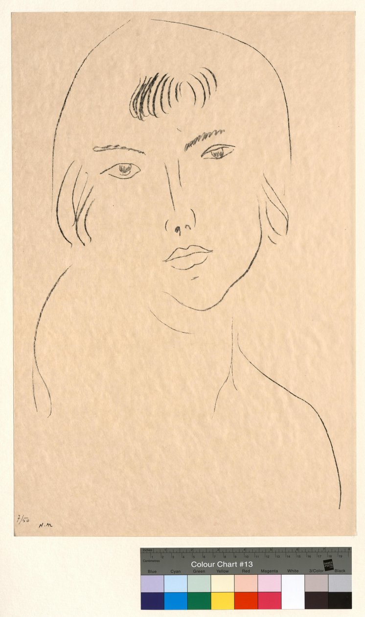 Gesicht mit Pony von Henri Matisse