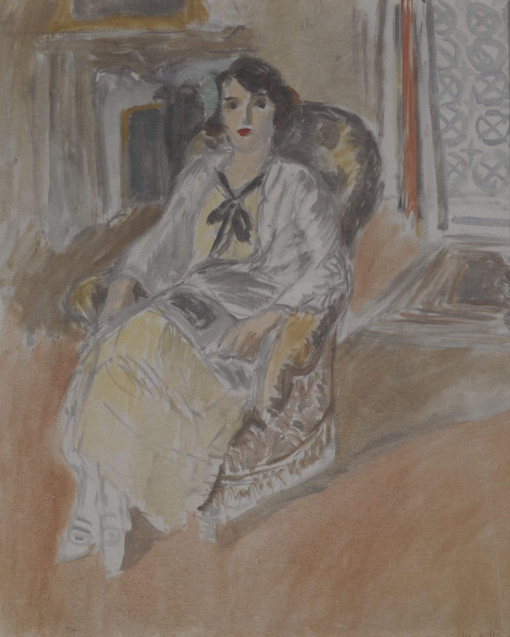 Frau, die in einem Sessel sitzt, um 1922 von Henri Matisse
