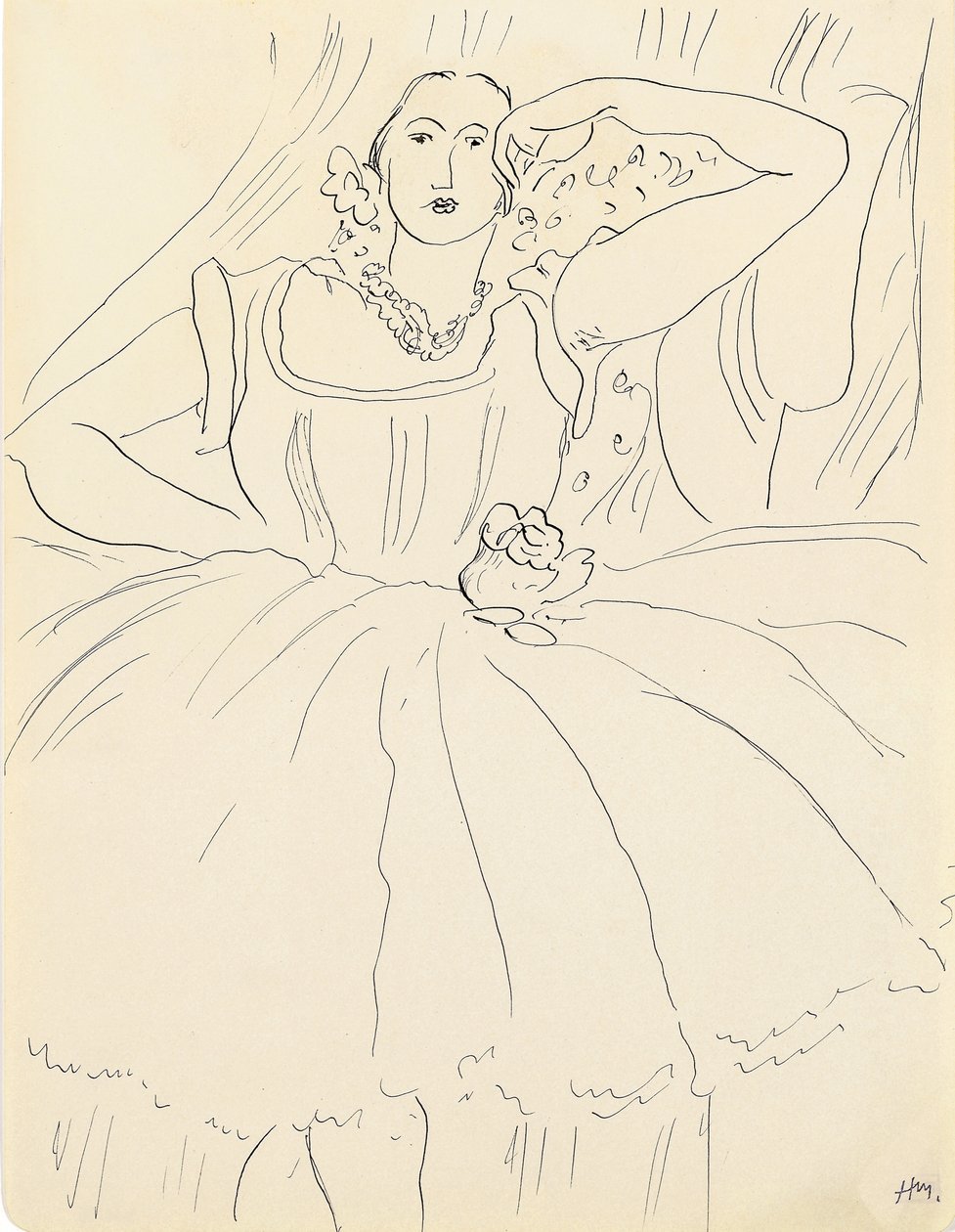 Frau im Abendkleid von Henri Matisse