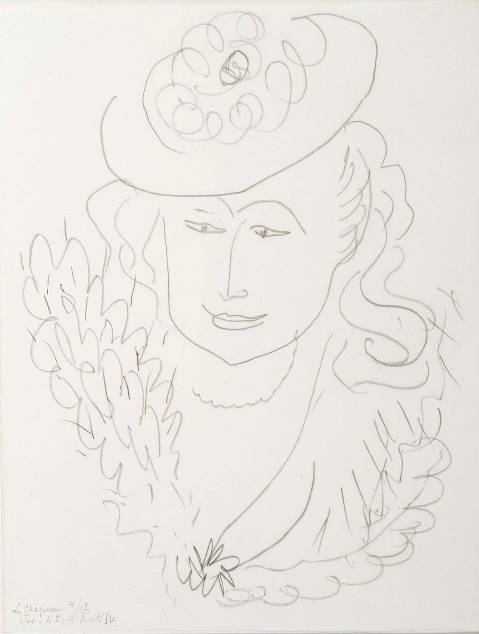 Frau mit Hut von Henri Matisse