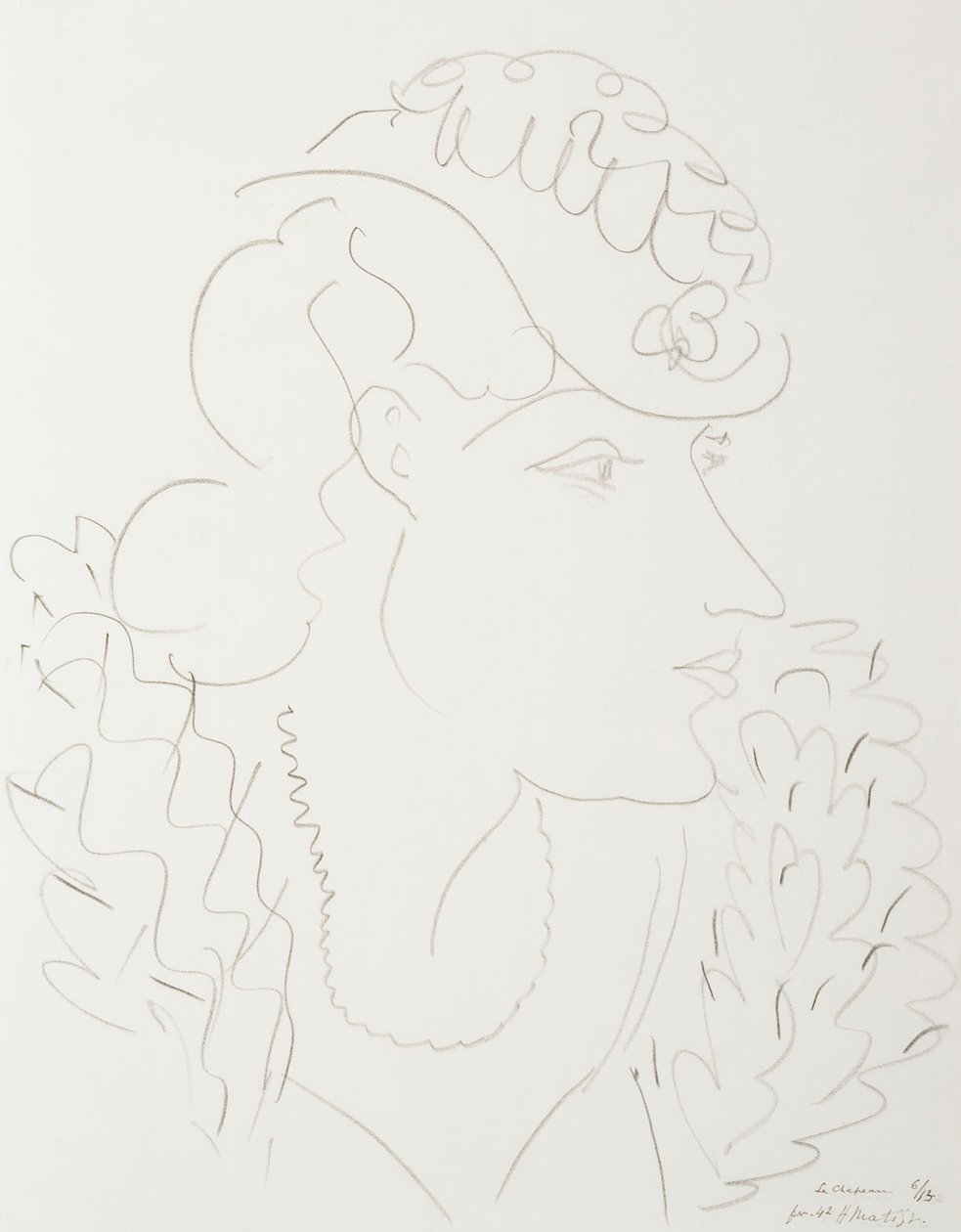Frau mit Hut von Henri Matisse