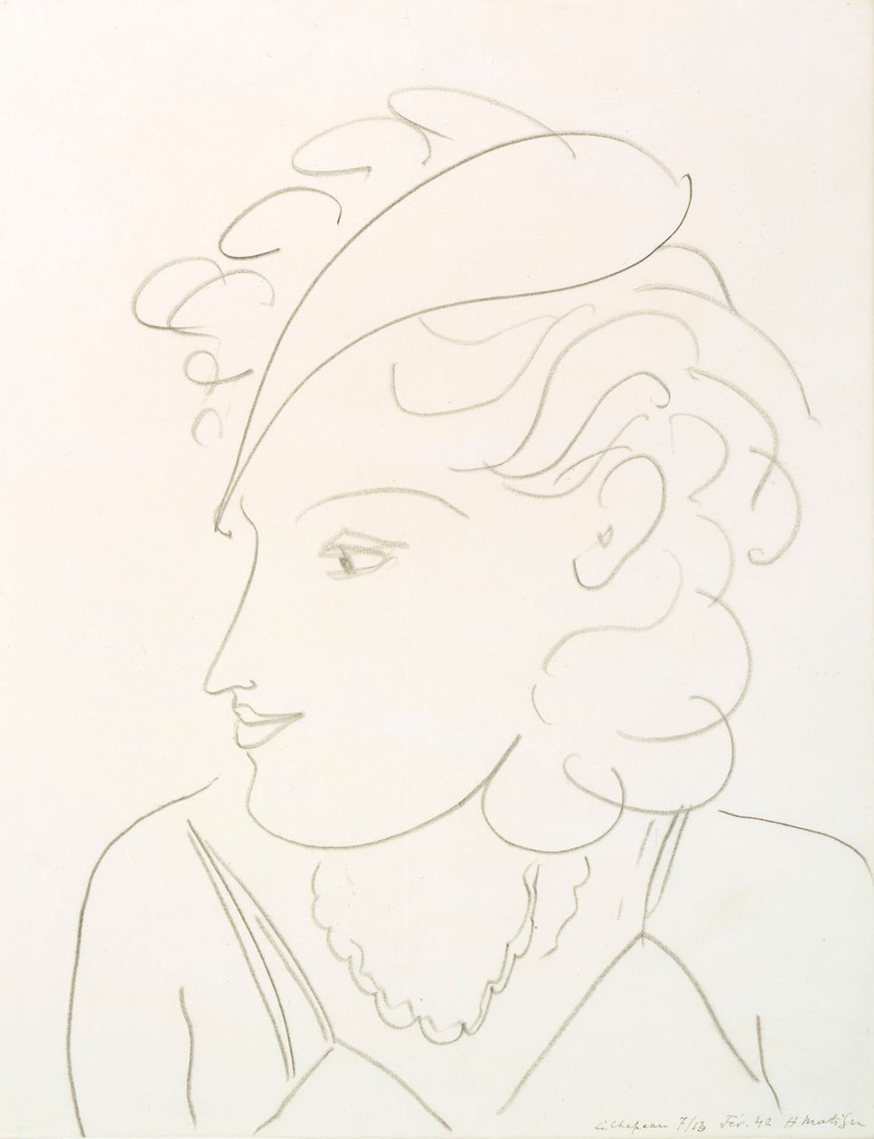Frau mit Hut von Henri Matisse
