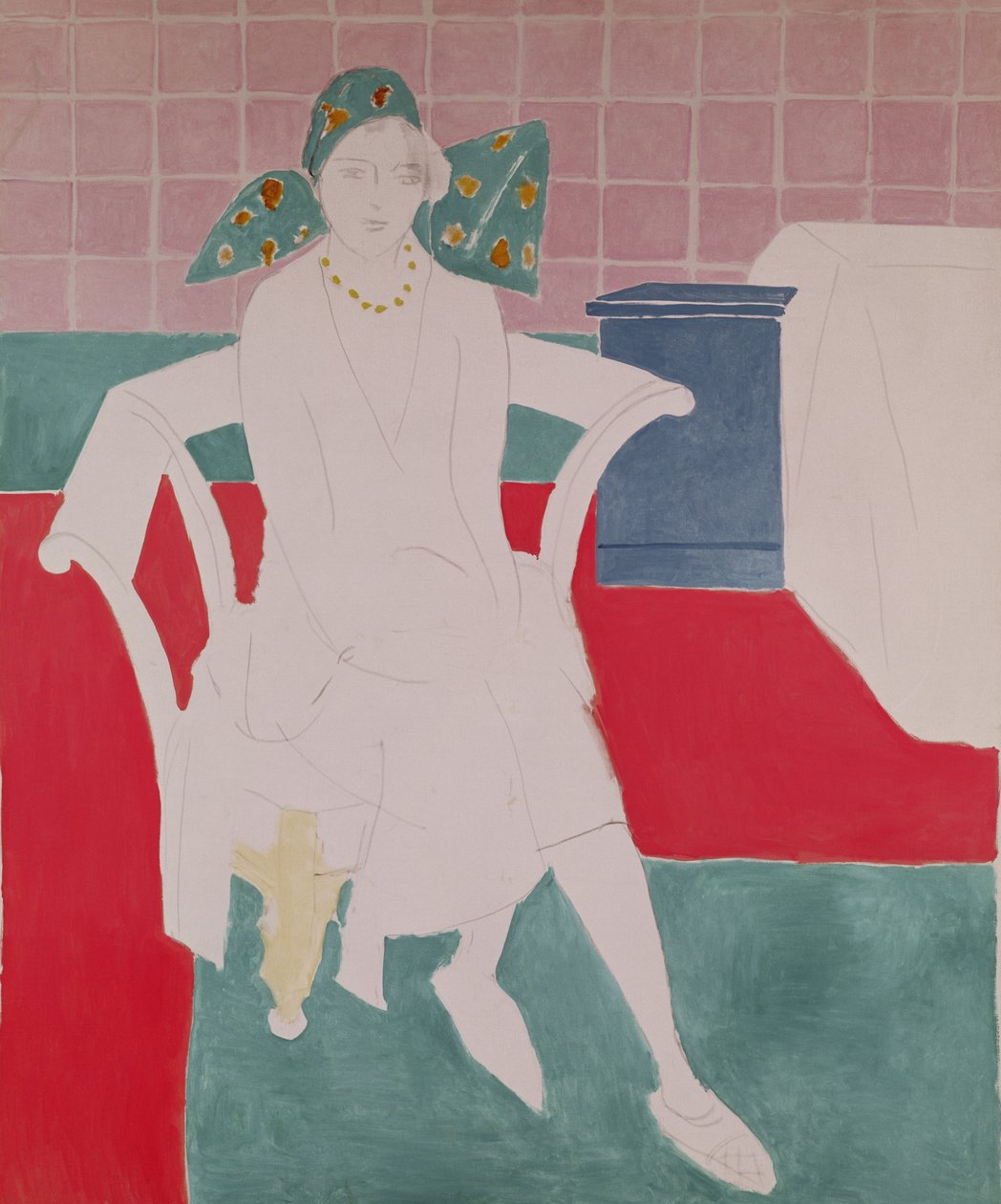 Frau mit Madras-Hut von Henri Matisse