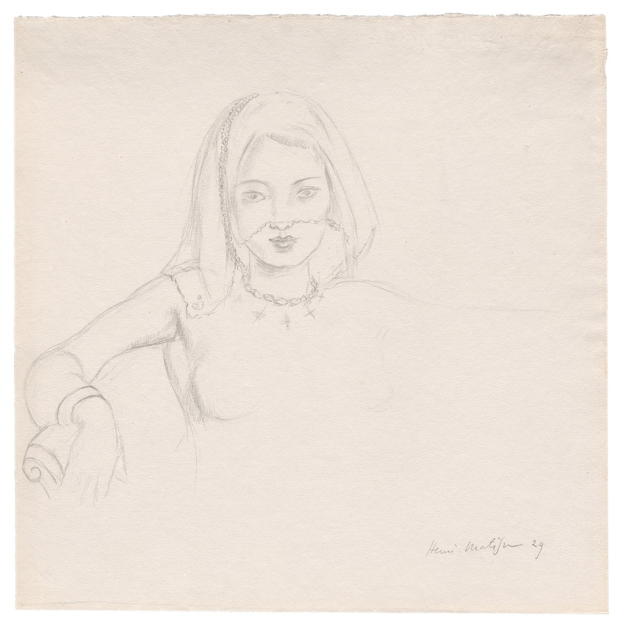 Junge Frau mit Schleier von Henri Matisse