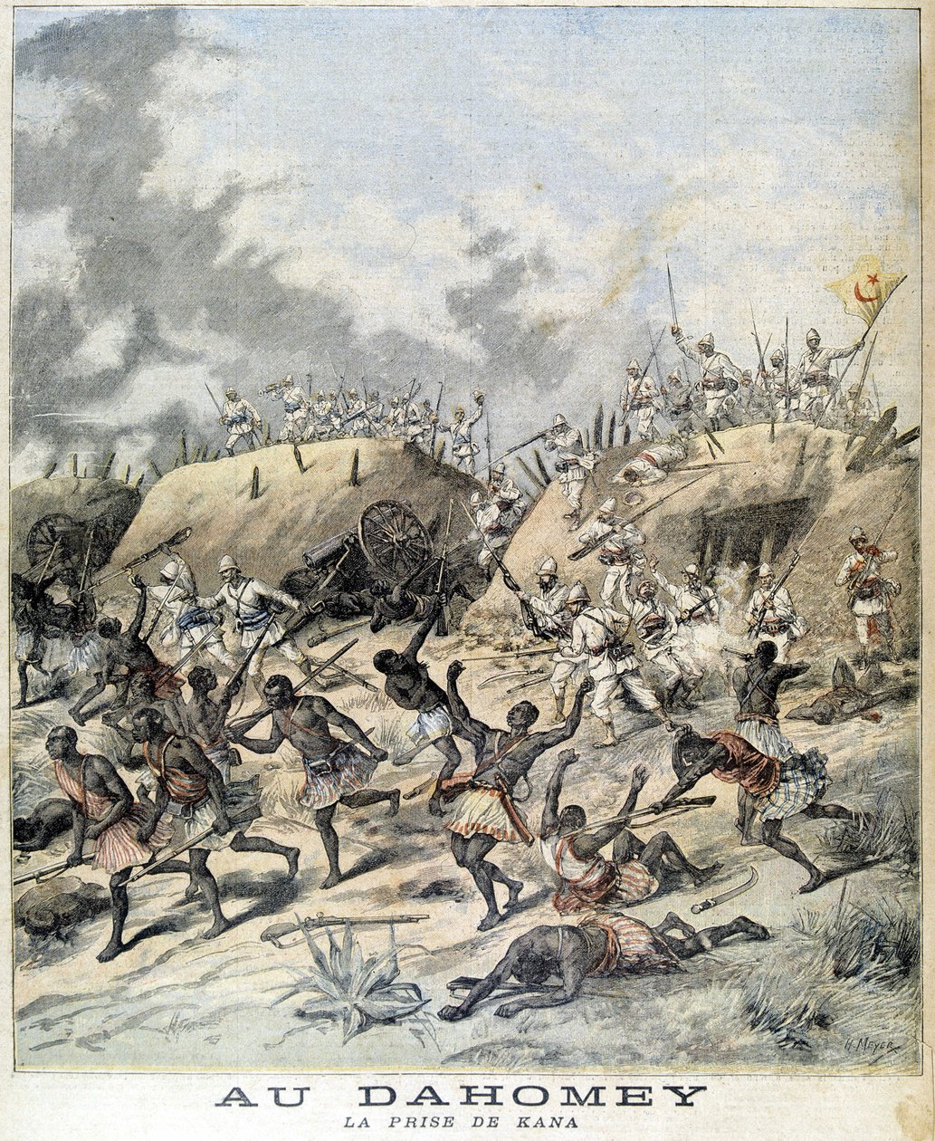 In Dahomey (heute Benin), die Eroberung von Kana von Henri Meyer