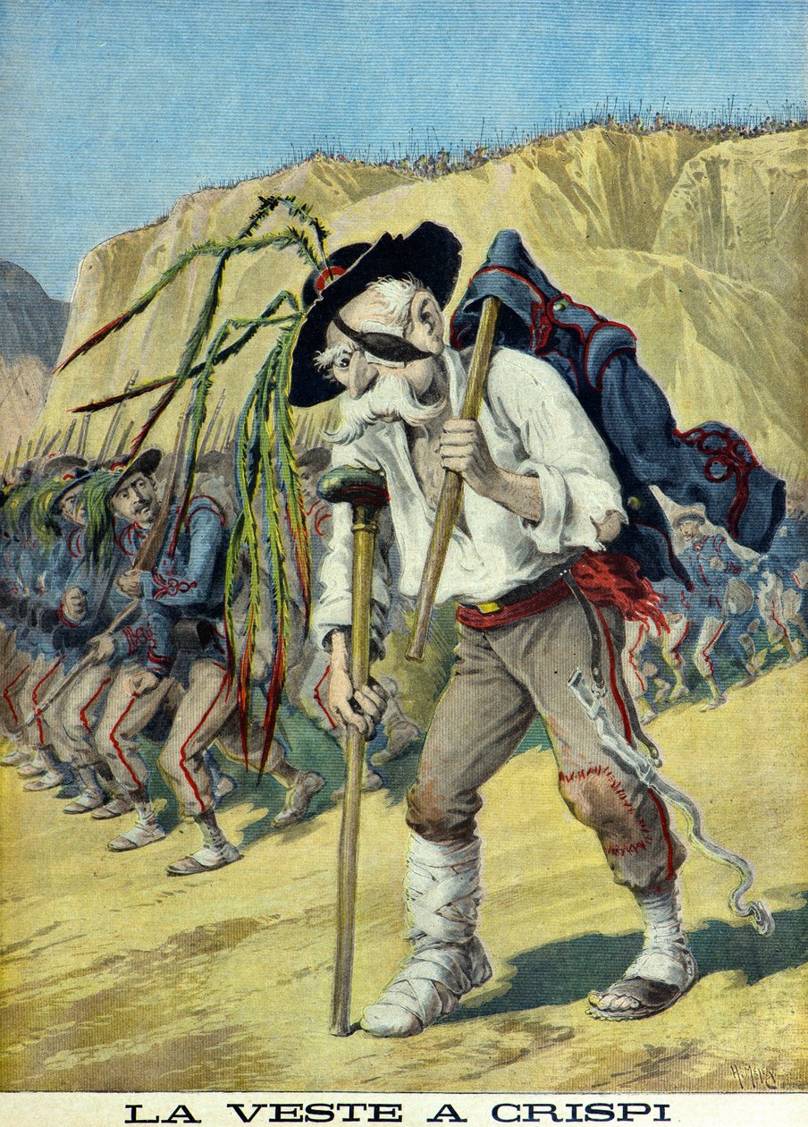 Karikatur la veste a crispi von Henri Meyer