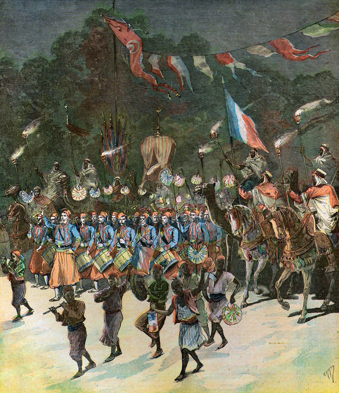 Einweihung zur Eröffnung des Hafens von Tunis von Henri Meyer