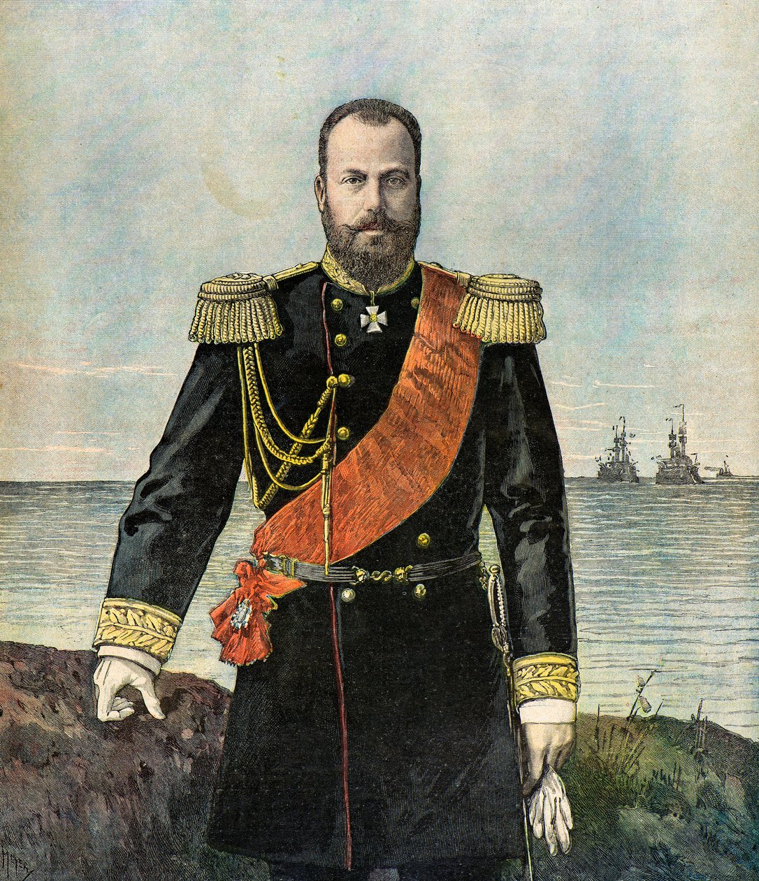 Porträt von Großfürst Alexis Alexandrowitsch von Russland von Henri Meyer