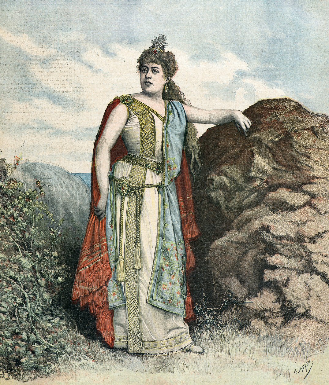Porträt der Sängerin Renée Richard von Henri Meyer