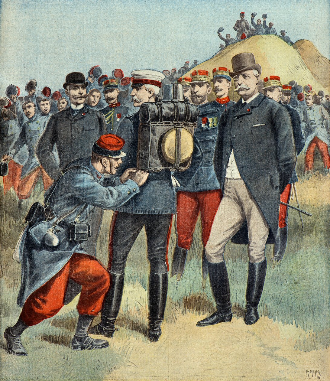 Der Herzog von Connaught und Felix Faure während der großen Manöver der französischen Armee von Henri Meyer
