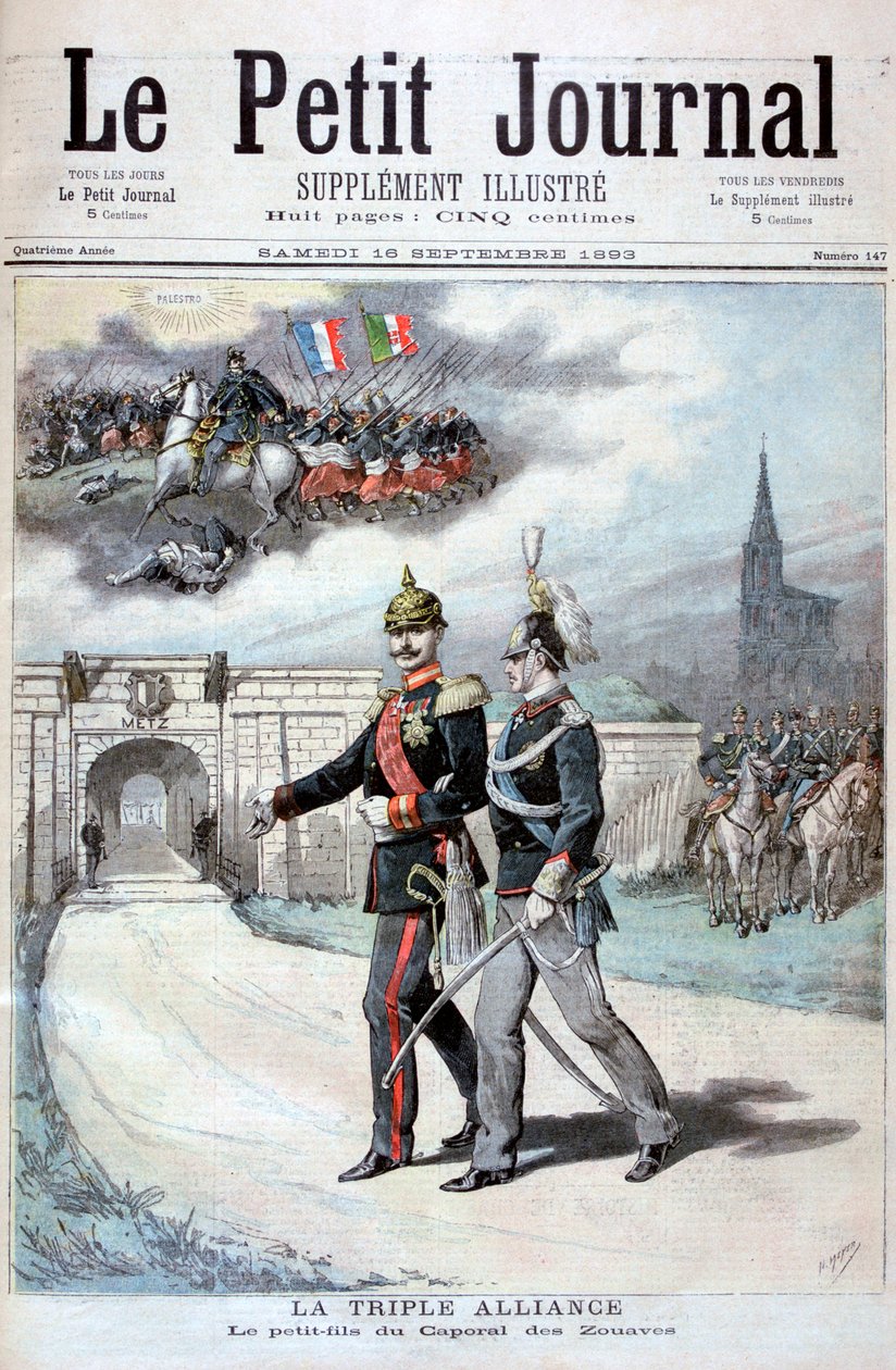 Das Dreibund, Deutschland, Österreich-Ungarn und Italien, 1894 von Henri Meyer