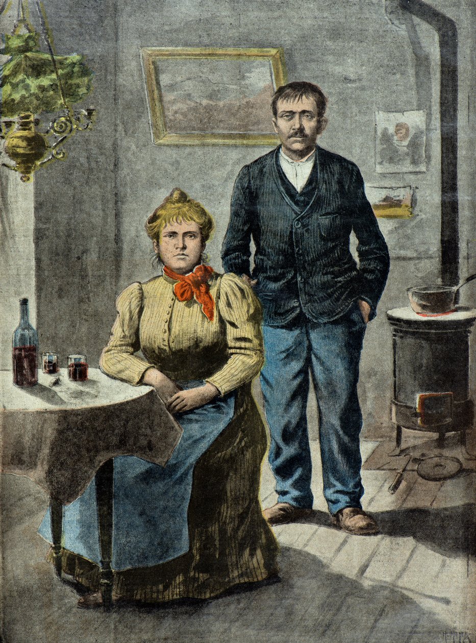 Der Mörder Xavier Ange Carrara und seine Frau Louise von Henri Meyer