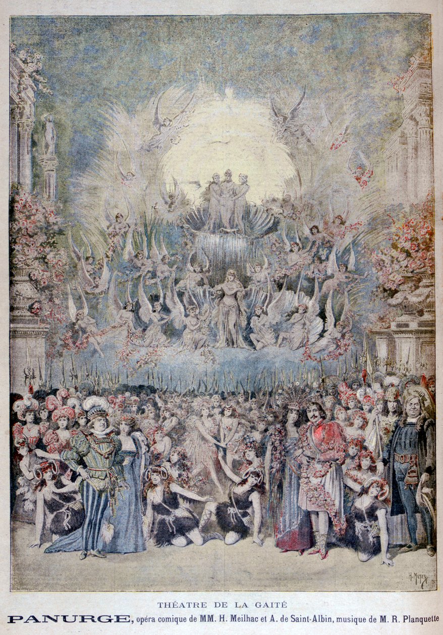 Die Oper Panurge, im Théâtre de la Gaîté, Paris, 1895 von Henri Meyer
