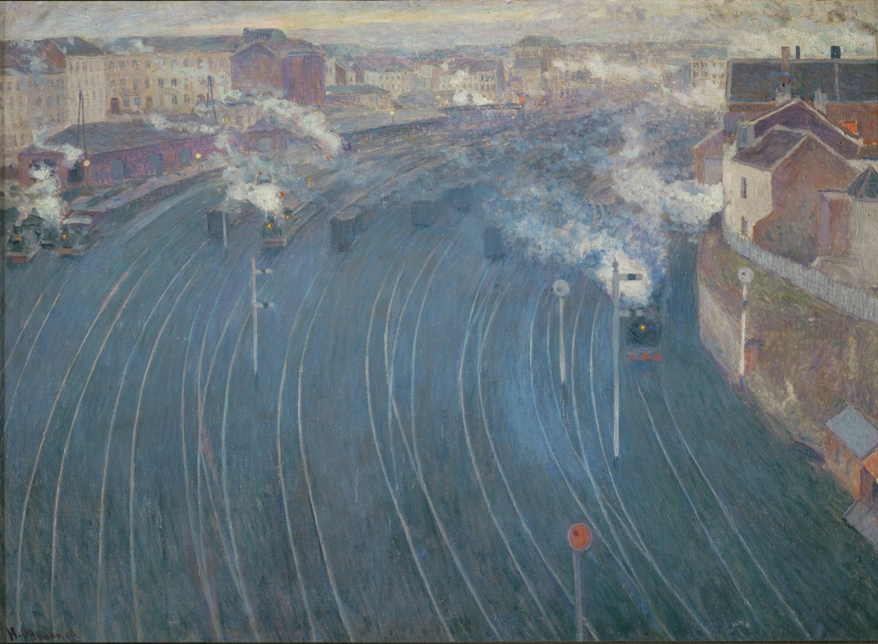 Der Bahnhof Luxemburg in Brüssel von Henri Ottmann