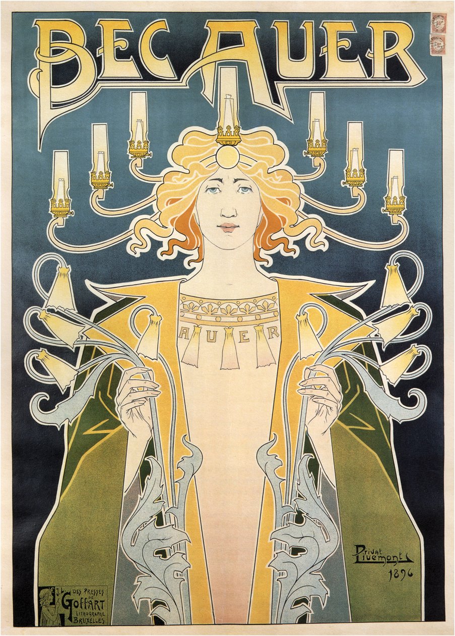 Bec Auer, 1896 von Henri Henri Antoine Théodore Livemont